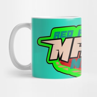 Planet Mars mission badge green Mug